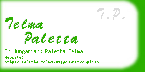 telma paletta business card